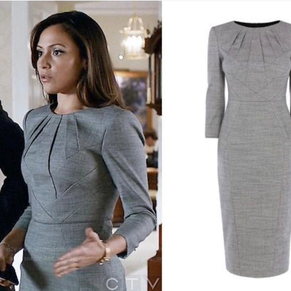 Karen Millen tailored professional pencil midi dress - Picture 4 of 16